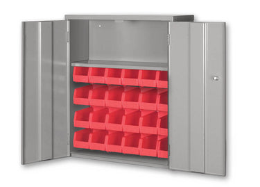 Pucel Wall & Bench Bin Cabinet w/ 24 Bins